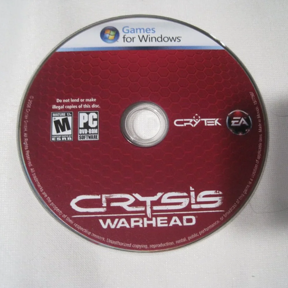 CRYSIS Limited Edition and CRYSIS WARHEAD and Wars PC Games (2008, rated M 17+)